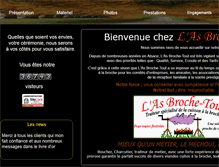 Tablet Screenshot of lasbrochetout.com
